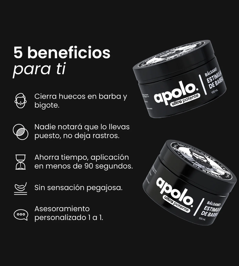 Infografía de 5 Beneficios de Apolo Ultra